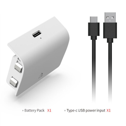 Gamepad Batteries Replacement Game Controller Rechargeable Battery Pack for SeriesS 800mAh Battery Pack with USB Cable A 1