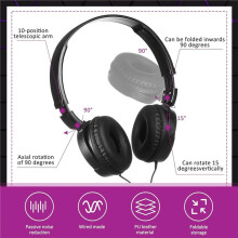 2 Pcs Equipment Kit with Foldable Wired Headphones and Blindfold Investigation HuntingDevice for Home Office Outdoor