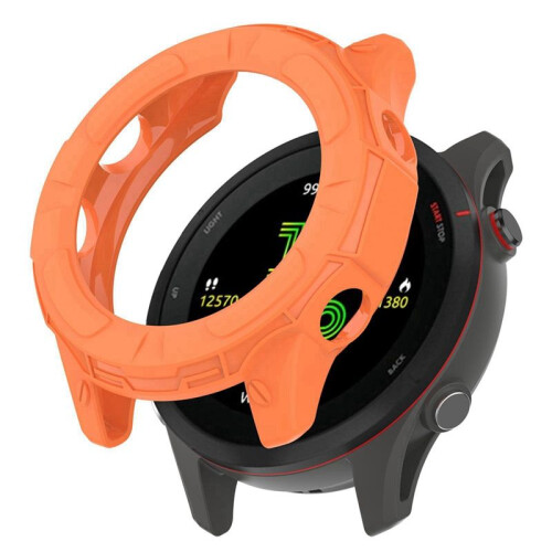 Watch Protective Case for  Forerunner 955 TPU Bumper Cover Semi-Pack Protective Case Orange 2
