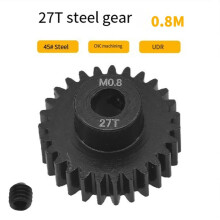 For  UDR Rear Straight Axle Short Card 32P M0.8 27T 5MM Hole Steel Motor Gear Motor Gear