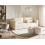 Beliani Sofa Bed 3 Seater VAXHOLM with Storage Boucle Off-White 2