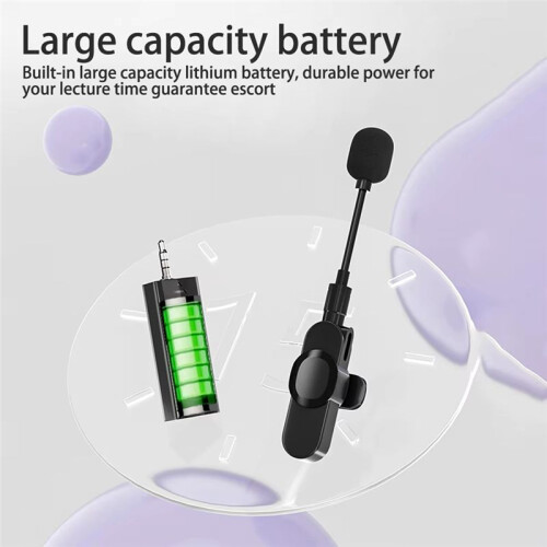 Wireless Microphone 3.5mm  Speaker Collar Microphone Speaker for Lectures Classroom Teaching 1 in 1 1