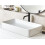 Beliani Countertop Basin ULUA 610 x 350 mm Ceramic White 2