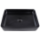 Beliani Countertop Basin CHIVANA 510 x 340 mm Ceramic Black 5