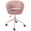 Beliani Office Chair GLEEFUL Fabric Pink 4
