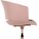 Beliani Office Chair GLEEFUL Fabric Pink 5