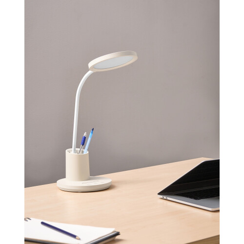 Beliani LED Desk Lamp VELA with Dimmer Light Beige 1