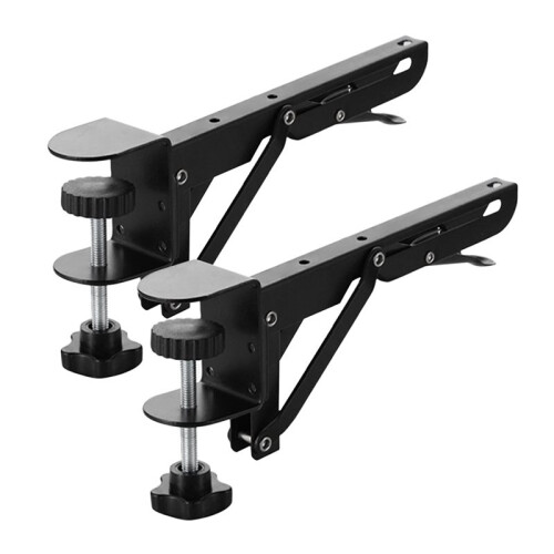 4 Pièces Support Pliable Clavier D'Ordinateur Support D'Extension de Bureau Support de Bras de Clavier Support de Bureau Pliant pour Moniteur 2
