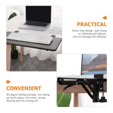 4PCS Foldable Bracket Computer Keyboard Desk Extender Support Keyboard Arm Stand Folding Desktop for Laptop Monitor