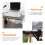 4 Pièces Support Pliable Clavier D'Ordinateur Support D'Extension de Bureau Support de Bras de Clavier Support de Bureau Pliant pour Moniteur 1