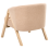 Beliani Armchair SKEI Boucle Beige 6