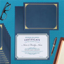 Porte-Certificats, 30 Paquets de Porte-DiplĂ´Me, Couvertures de Certificat avec Bordure en Feuille D'Or pour Lettre de 8,5 X 11 Pouces