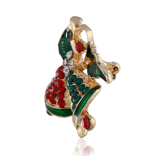 Brosche mit Weihnachtsmotiv MultiColor 1