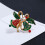 Brosche mit Weihnachtsmotiv MultiColor 3
