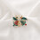 Brosche mit Weihnachtsmotiv MultiColor 6
