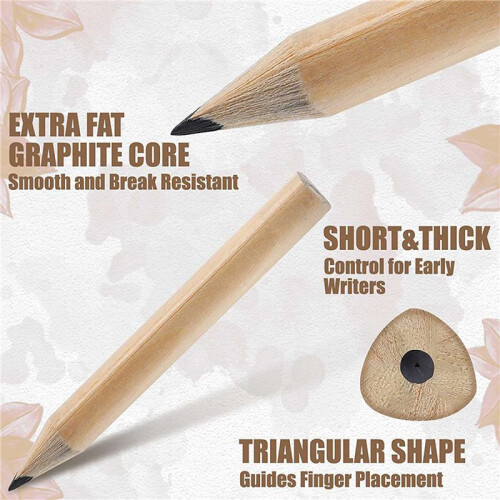 1000Pcs 3.5Inch Wood Pencil, Beginner Writing Pencil,Students Sketch Pencil Stationery,Hexangular B 2