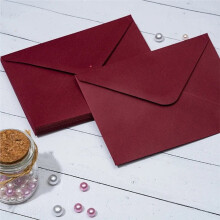 50 Sobres Color Vino para Invitaciones y Cartas, 18 X 13 cm, Ideales para Pequeñas Empresas. C