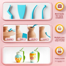 Elektrisches -Töpferscheiben-Set mit Fingertip-Funktion, DIY-Bastelset für Kinder, Grundschüler, Geburtstagsgeschenk