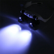 2X Cinta LED Lupa Proyector Microscopio Joyeria Reparacion del Reloj