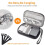 2X Electronic Organizer, Travel Cable Organizer Bag Pouch Portable Electronic Phone Storage Multifunction Case 4