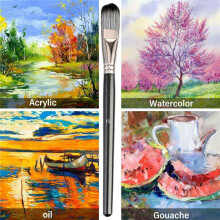 30PCS Acrylic Paint Brushes Set, Acrylic, Watercolor and Gouache Painting Brushes ForAmatures and Professional Painter