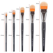 1 Set 5pcs 2206 Combs Brush for Watercolor Acrylic Painting Watercolor Brushes Acrylic Brush Oval Brush