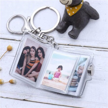 8X -Fotoalbum, Schlüsselanhänger, 16 Bilder, Buchhalter, Schlüsselanhänger, DIY-Geschenke für Freund, Freundin