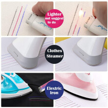 Heat Erasable Pens High Temperature Disappearing Pen Fabric Marking Pens with 40 Erasable Pen Refills for Leather,Fabric