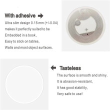 800St NFC Ntag216 Sticker Ntag216 NFC Tags NFC 216 Tag Ntag216 NFC Kaarten 13.56Mhz NFC Tag Stickers 888 Bytes Geheugen