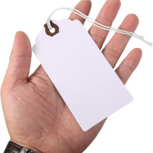720Pcs 4 3/4 X 2 3/8In Manila Labels Shipping Labels Cardboard Labels with String Hanging Labels with Reinforced Holes,B