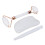 Set da 3 pezzi Jadestone Roller Gua Sha, forma lingotto, bianco 16