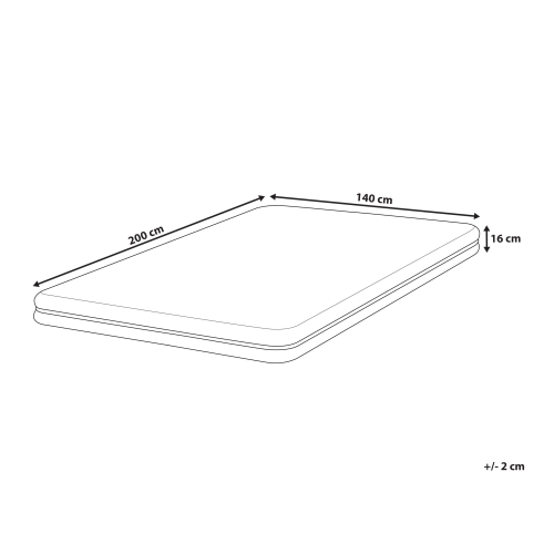 Beliani Foam Mattress COMFORT FLEX CORE H2/3 Medium 140 x 200 cm (EU Double) 2