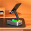 3X 3-in-1 Mobile Phone Holder, Audio Power Bank,  Call Speaker, Multi-Function Foldable Rotating Desktop,Gray 4