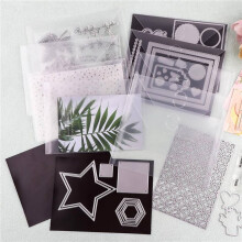40st 7x5 i Förvaringskuvert, Återförslutningsbara Plastkuvert Fickor Förvaringsväska för Genomskinlig Stämpel, Stansningar, Scrapbookpapper