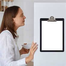 8 Szt. Magnetyczne Klipsy Clipboardy w Rozmiarze Listowym 9X12,5 Cala Standardowy Klips do Lodówki do Biura w Klasie Strona Główna