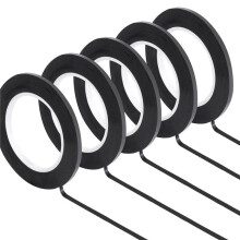 48 Teiliges Weiße Tafel Grafik Band, Trocken Abwischbares Board Grafik Band, Dünnes Schwarzes Gitter Grafik Band, 3 mm Breite, Glänzend Schwarz