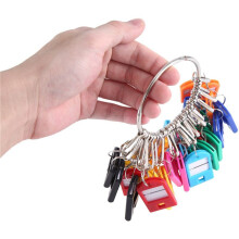 3X Portable Key Organizer, with 30 Individual Spring Hooks and Key Tags for Multiple Keys, for Office, Janitor