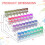 2X Transparent Paint Storage Box, Miniature Paint Rack 7-Layer Paint Storage Rack,  Paint Storage Rack 7