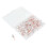 300Pcs Rose Gold Push Pins ThumbTacks Transparent Plastic Round  Map Tacks 2