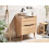 Beliani Vanity Unit CARIACICA 60 cm Light Brown 2