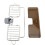 Organizer per rubinetto da cucina in alluminio e plastica, argento 2