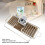 Organizer per rubinetto da cucina in alluminio e plastica, argento 4