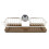Organizer per rubinetto da cucina in alluminio e plastica, argento 11
