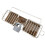 Organizer per rubinetto da cucina in alluminio e plastica, argento 12
