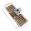 Organizer per rubinetto da cucina in alluminio e plastica, argento 14