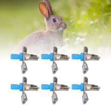 10 piezas de pezones automáticos para conejos, galvanizados, 5 m