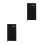 2Pièces Cahier Agenda Mensuel Noir Compacte PVC 6