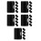 25Pièces Instrument Percussion Noires Doigt Pour Performance Musicale 4