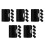 25Pièces Instrument Percussion Noires Doigt Pour Performance Musicale 6