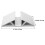 4Pièces Support Triangle Pour Portes Bébé Sécurisées Blancs 2